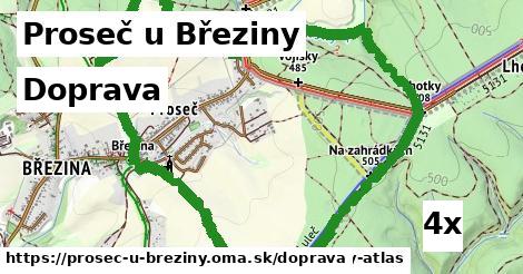 doprava v Proseč u Březiny