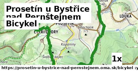 bicykel v Prosetín u Bystřice nad Pernštejnem