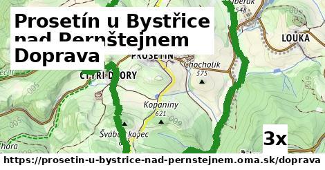 doprava v Prosetín u Bystřice nad Pernštejnem
