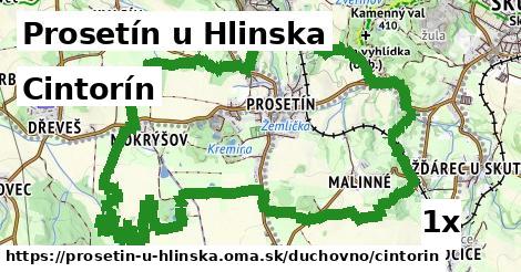 cintorín v Prosetín u Hlinska