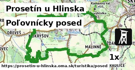 poľovnícky posed v Prosetín u Hlinska