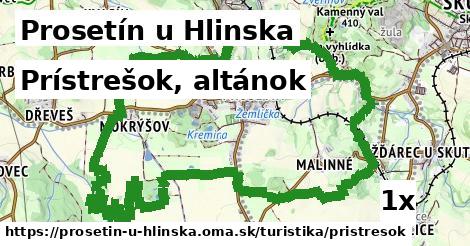 prístrešok, altánok v Prosetín u Hlinska