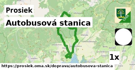 autobusová stanica v Prosiek