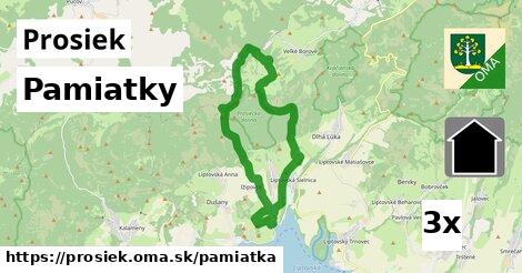 pamiatky v Prosiek