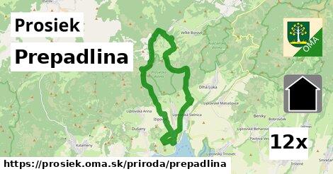 Prepadlina, Prosiek