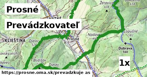 prevádzkovateľ v Prosné