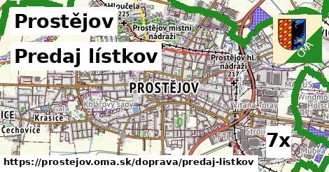 Predaj lístkov, Prostějov