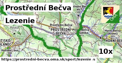 lezenie v Prostřední Bečva