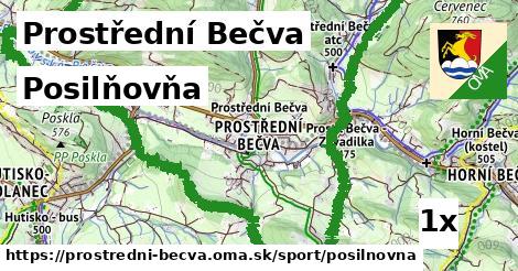 posilňovňa v Prostřední Bečva