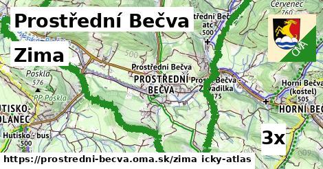 zima v Prostřední Bečva