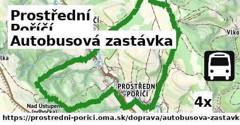 Autobusová zastávka, Prostřední Poříčí