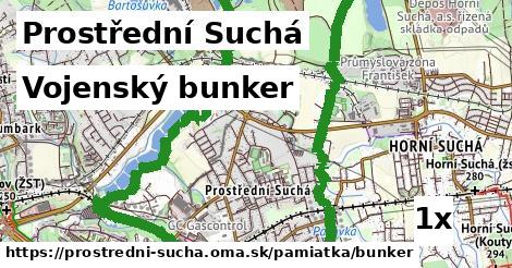 Vojenský bunker, Prostřední Suchá