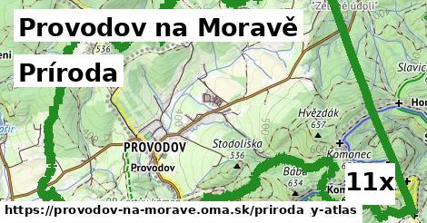 príroda v Provodov na Moravě