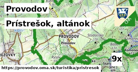 prístrešok, altánok v Provodov