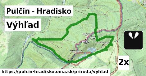 výhľad v Pulčín - Hradisko