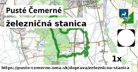 železničná stanica, Pusté Čemerné