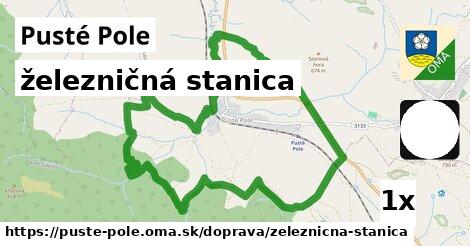 železničná stanica, Pusté Pole