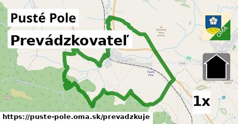 prevádzkovateľ v Pusté Pole