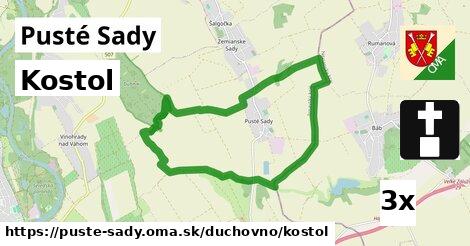 Kostol, Pusté Sady