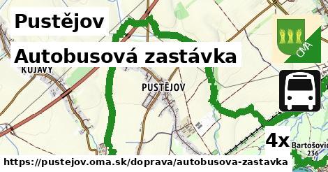 Autobusová zastávka, Pustějov