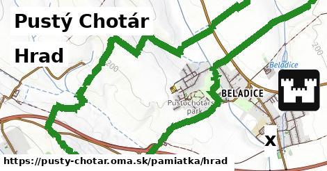 Hrad, Pustý Chotár