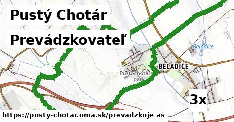 prevádzkovateľ v Pustý Chotár