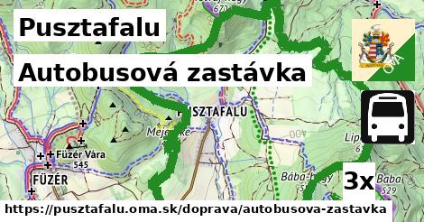 Autobusová zastávka, Pusztafalu