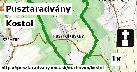 Kostol, Pusztaradvány