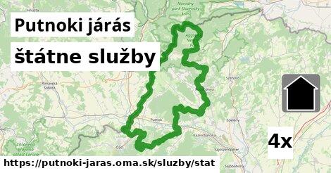 štátne služby, Putnoki járás