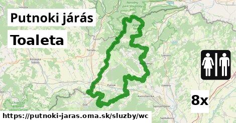 Toaleta, Putnoki járás