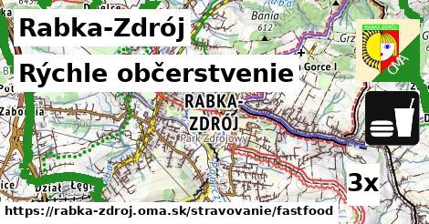 rýchle občerstvenie v Rabka-Zdrój