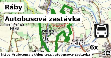 Autobusová zastávka, Ráby