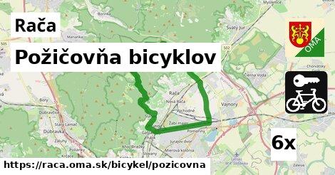 Požičovňa bicyklov, Rača