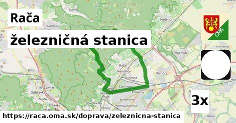 železničná stanica, Rača