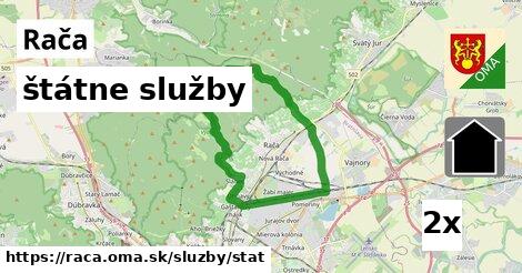 štátne služby, Rača