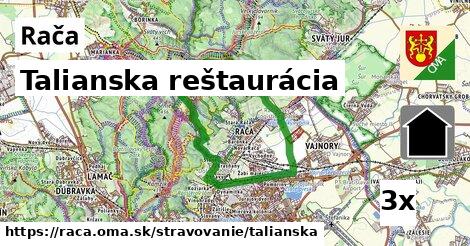 Talianska reštaurácia, Rača