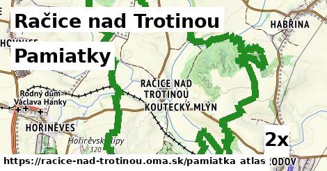 pamiatky v Račice nad Trotinou