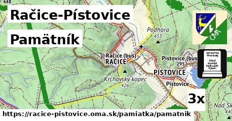 Pamätník, Račice-Pístovice