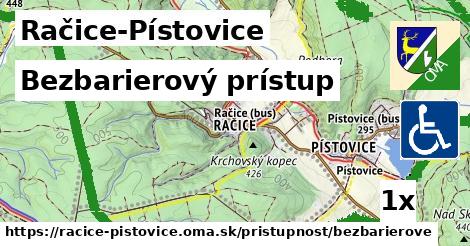 Bezbarierový prístup, Račice-Pístovice