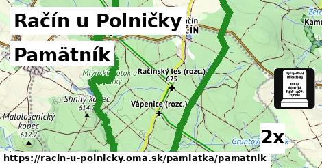 Pamätník, Račín u Polničky