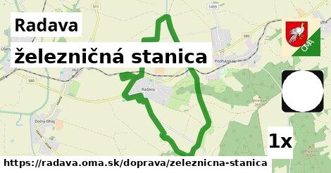 železničná stanica, Radava