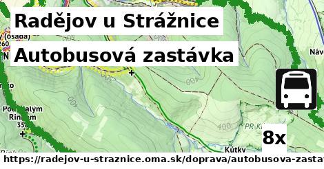 autobusová zastávka v Radějov u Strážnice