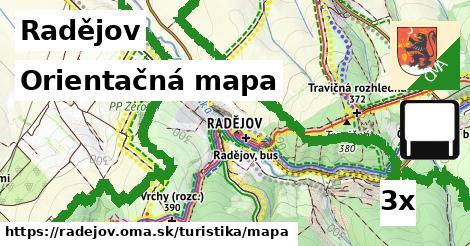 orientačná mapa v Radějov