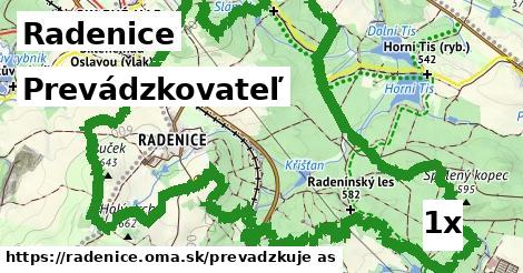 prevádzkovateľ v Radenice