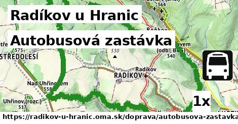 Autobusová zastávka, Radíkov u Hranic