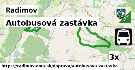 Autobusová zastávka, Radimov