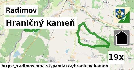 Hraničný kameň, Radimov