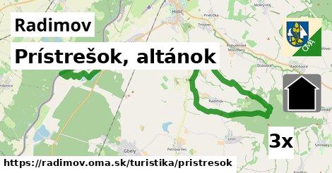 Prístrešok, altánok, Radimov