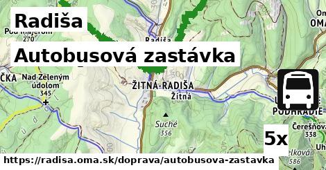 autobusová zastávka v Radiša