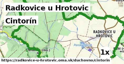 Cintorín, Radkovice u Hrotovic
